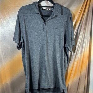 Travis Matthew One World XL Men's‎ Gray Polo Shirt A1